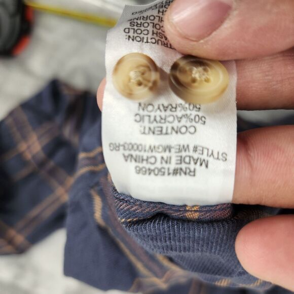 Alesbury Men's Indigo L Essential Brushed Twill Shirts NWT - Picture 7 of 7